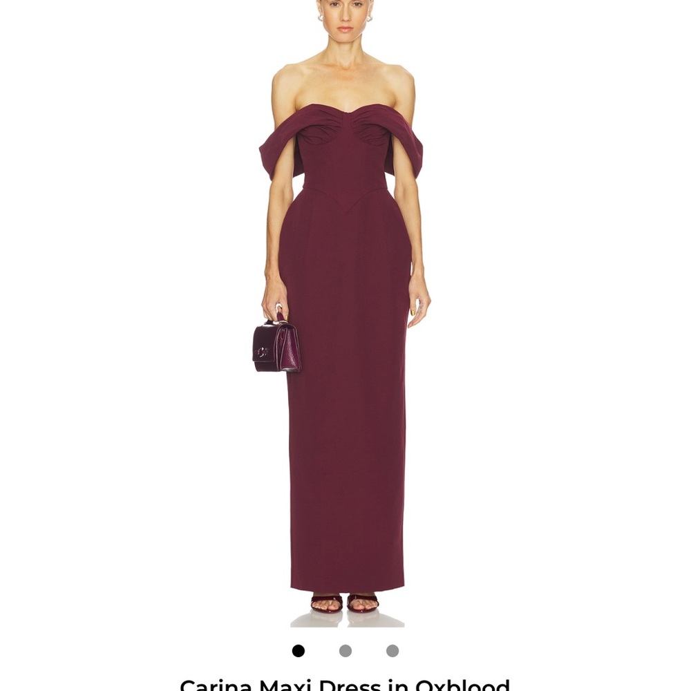 Camila Coelho Carina Dress in Oxblood